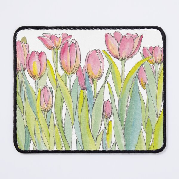 Item preview, Pink Tulips Illustration designed and sold by JRoseDesign.