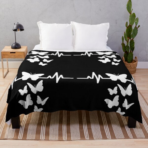 Item preview, Cute Butterfly Heartbeat For Butterfly Lovers Dark Edition designed and sold by IslandDrip.