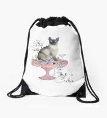 Mochila saco Gato siamés y galletas