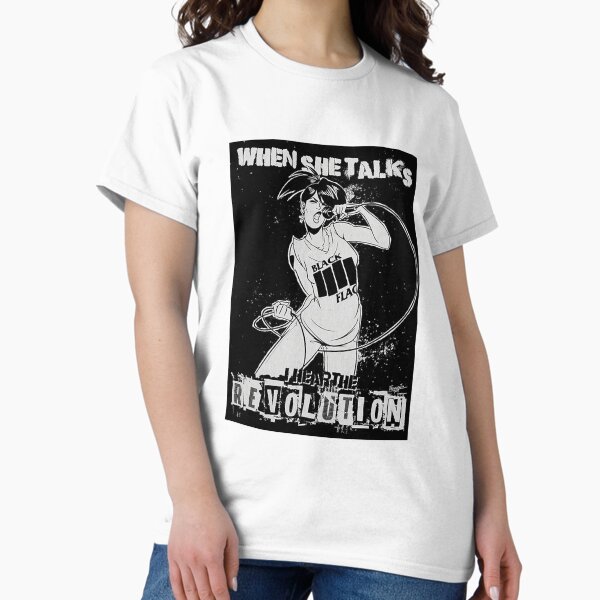 Vista previa del artículo con la obra «Música vintage cuando habla», diseñado y vendido por GraysonReidTee.