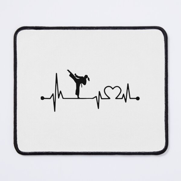 Item preview, TAEKWONDO HEARTBEAT BLACK| Perfect Gift| taekwondo designed and sold by joandoria.