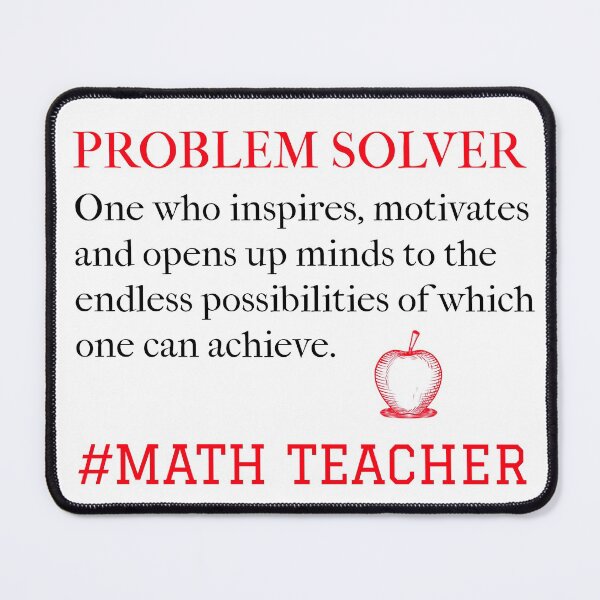 Item preview, Problem Solver Math Teacher  designed and sold by Studioapartment.
