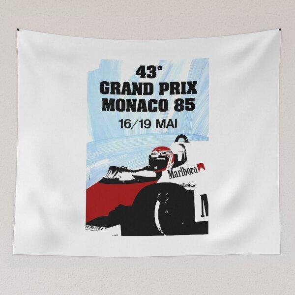 Item preview, 1985 MONACO Grand Prix Racing Poster designed and sold by retrographics.