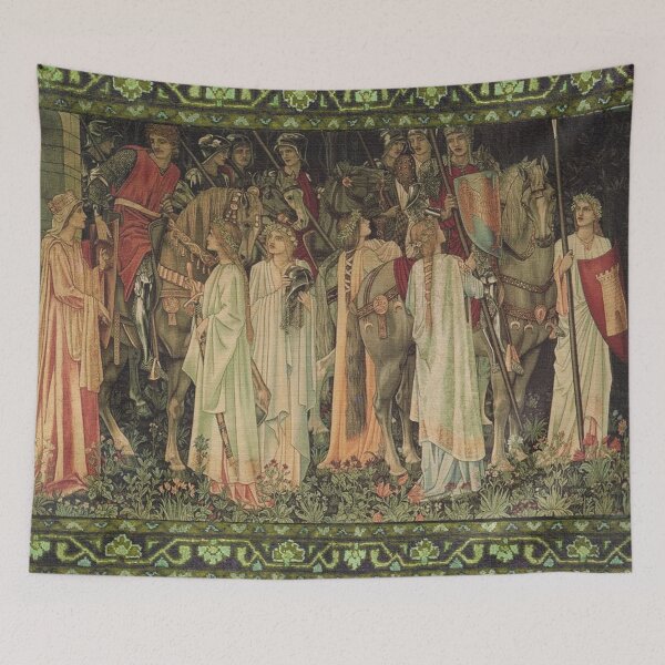 Item preview, Preparing for the Hunt tapestry designed and sold by jennyjeffries.