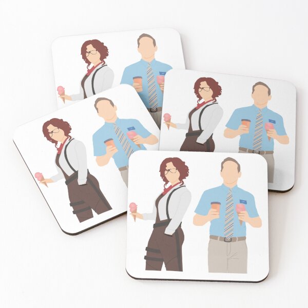 Item preview, Free guy and Millie Molotov girl coffee and icecream White background designed and sold by Chloe Lopez.