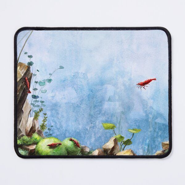 Item preview, Red cherry shrimp in an aquarium designed and sold by CatCarrot.