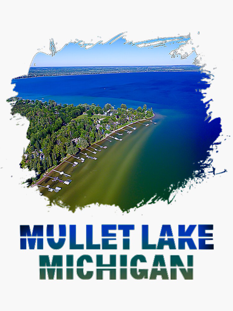 "Mullett Lake Michigan" Sticker for Sale by mullettt269 Redbubble