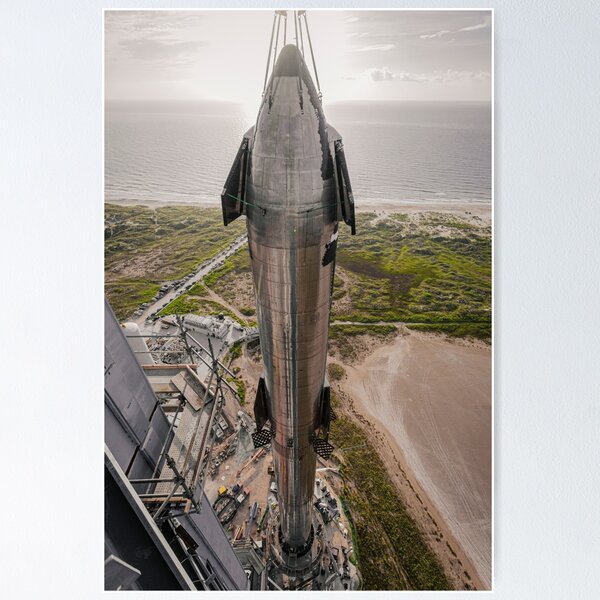 "SpaceX Starship full stack" Poster for Sale by Star-Citizen | Redbubble