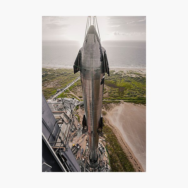 SpaceX Starship full stack Photographic Print