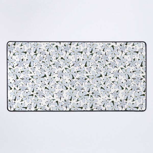Item preview, Australian Desert Star White Flower with Black Small Polka Dots Seamless Pattern Design designed and sold by anzelas.