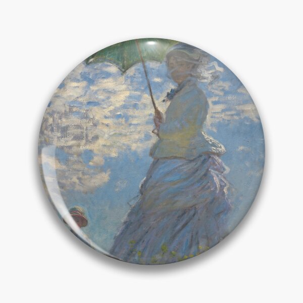Item preview, Claude Monet Cliff Woman with Parasol Fine Art Painting designed and sold by StacySerra.