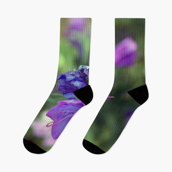 Item preview, viper's bugloss blue and pink flowers 1 designed and sold by Anna Lemos.
