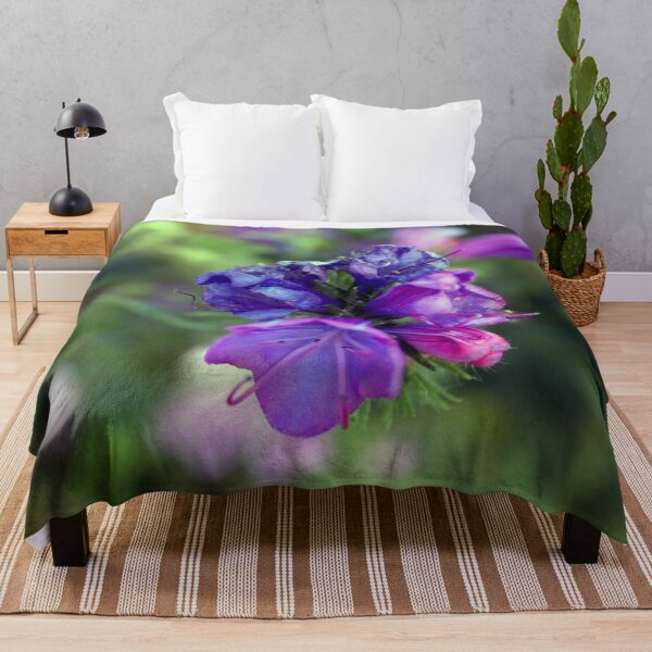 Item preview, viper's bugloss blue and pink flowers 1 designed and sold by Anna Lemos.
