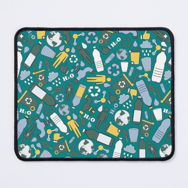 Item preview, Hydrate and Recycle Seamless Pattern designed and sold by anzelas.