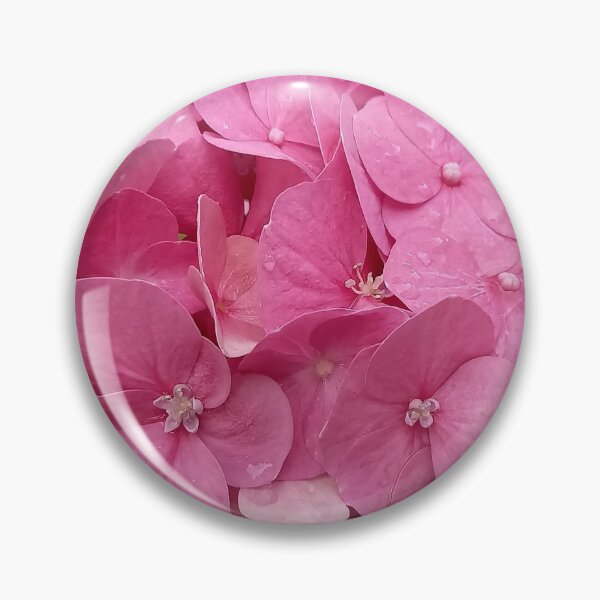 Item preview, Pink hydrangea flower with raindrops designed and sold by Ninaeva.
