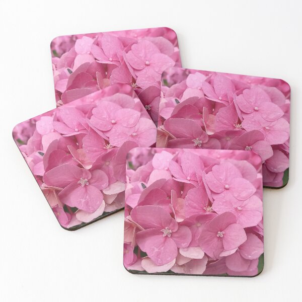Item preview, Pink hydrangea flower with raindrops designed and sold by Ninaeva.