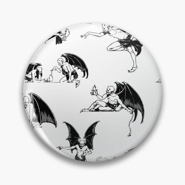 Item preview, Winged Demons Seamless Pattern designed and sold by ColorsandShapes.