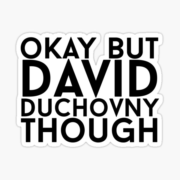 David Duchovny Sticker