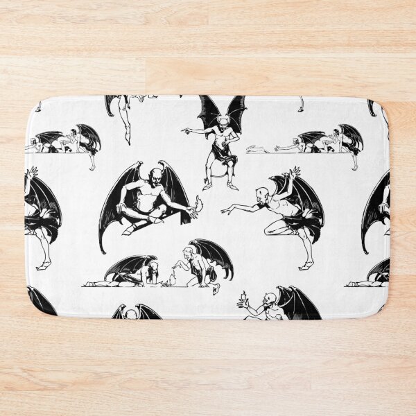 Item preview, Winged Demons Seamless Pattern designed and sold by ColorsandShapes.