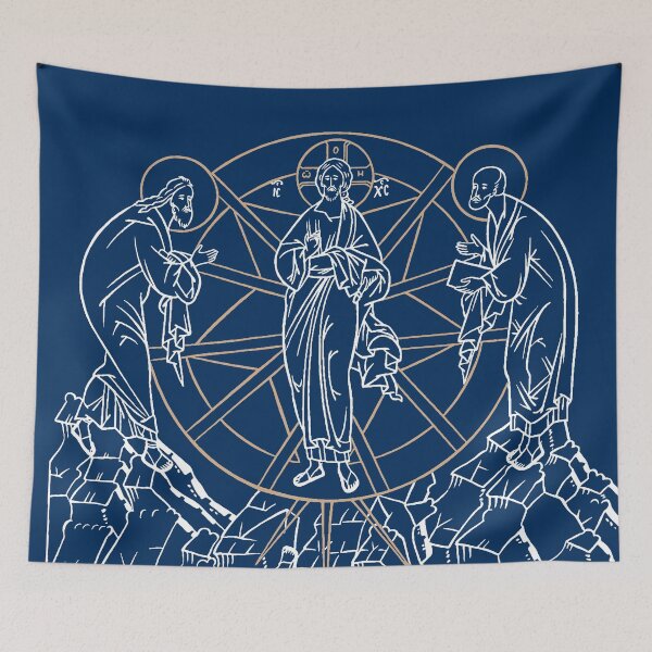 Item preview, White Transfiguration | Μεταμορφωσις | Russian Outline of the Icon of the Transfiguration designed and sold by EkromDesigns.