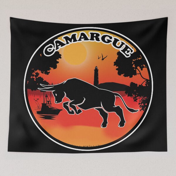 Item preview, Camargue bull sunset designed and sold by Astralia.