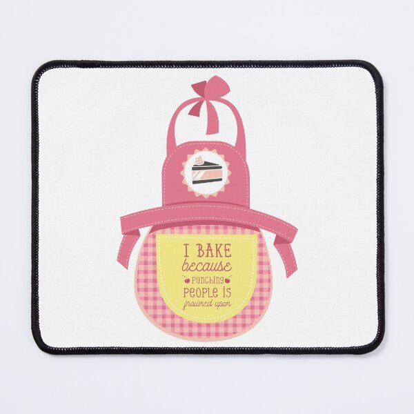 Item preview, I Bake Because Punching People Is Frowned Upon - Funny Illustration designed and sold by Studio  Six.