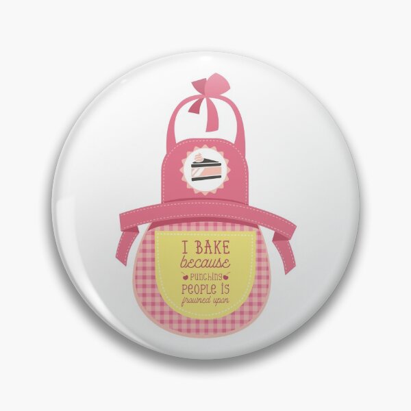Item preview, I Bake Because Punching People Is Frowned Upon - Funny Illustration designed and sold by Studio  Six.