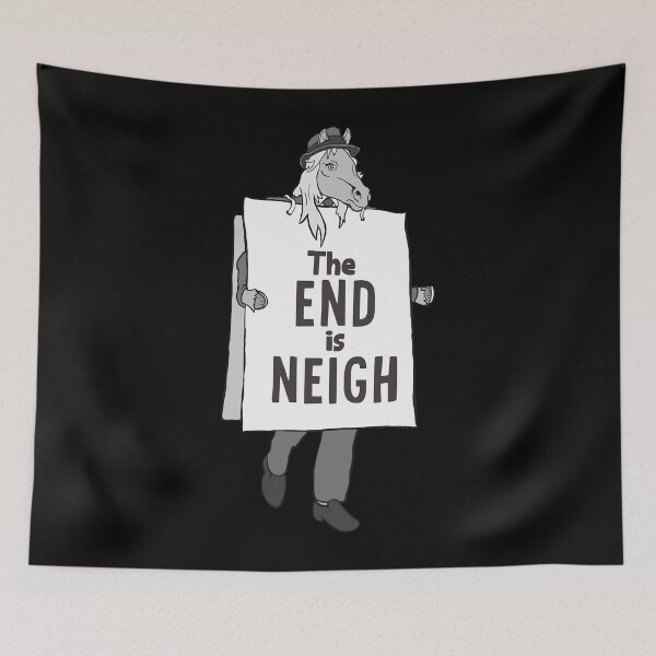 Item preview, Mens Womens The End Is Neigh - Funny Doomsday Horse With A Sandwich Board Christmas designed and sold by rvinStoltenberg.