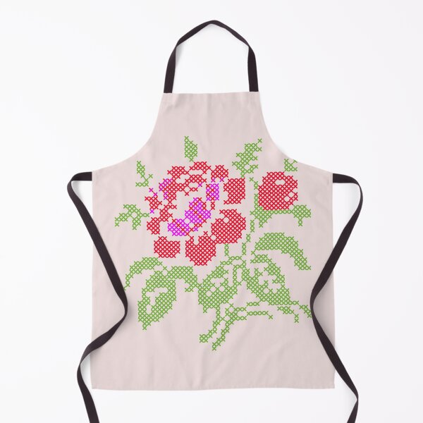 Item preview, Vintage Embroidered Red Rose designed and sold by Anna Lemos.