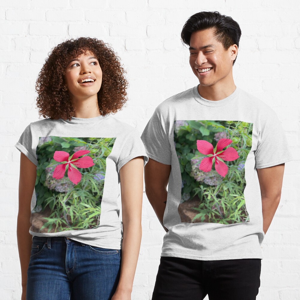 Texas Star Hibiscus Flower Classic T-Shirt