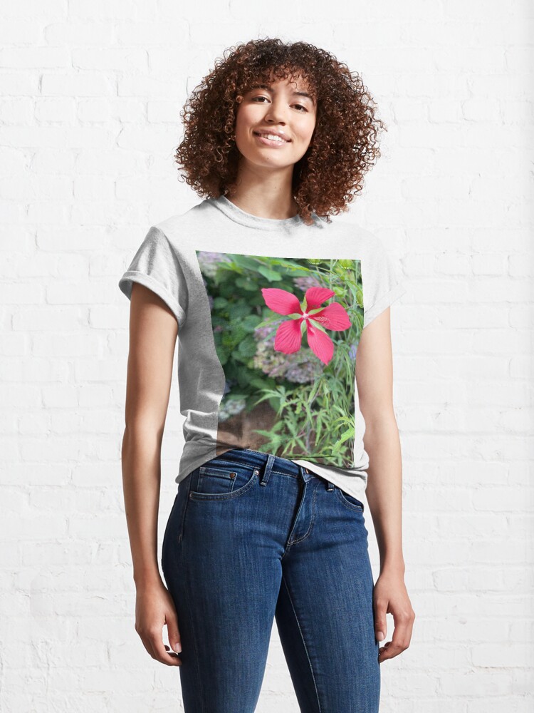 Alternate view of Texas Star Hibiscus Flower Classic T-Shirt