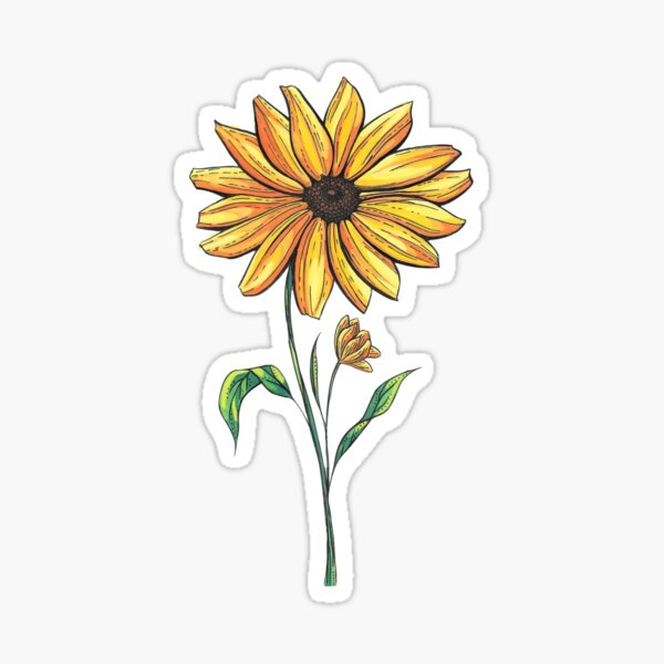 Item preview, Watercolor Sunflower designed and sold by Virago Artwork.