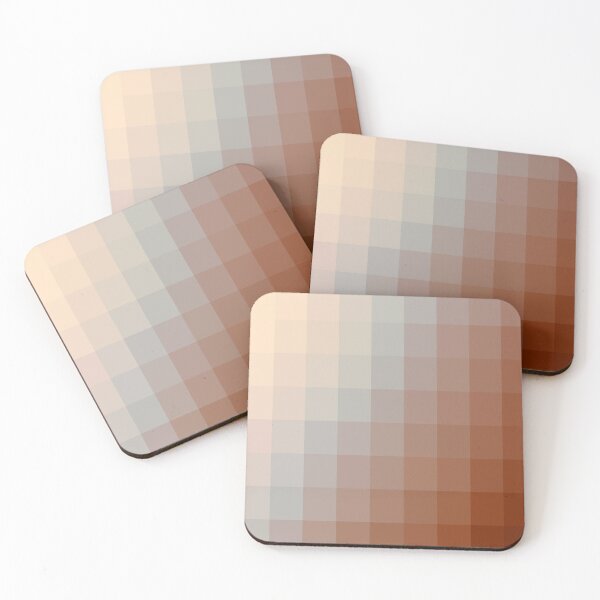 Item preview, brown graphic design geometric pixel square pattern abstract background designed and sold by Mrvell.