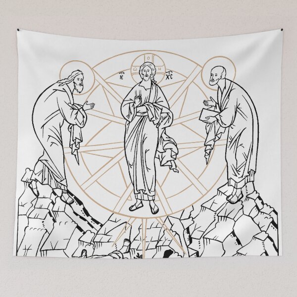 Item preview, Transfiguration | Μεταμορφωσις | Russian Outline of the Icon of the Transfiguration designed and sold by EkromDesigns.
