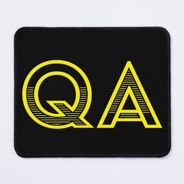 Item preview, QA - Quality Assurance (yellow text) designed and sold by OlivDesignsCo.