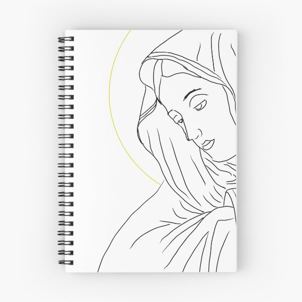 Item preview, Our Lady of Dolors : minimalist line art  designed and sold by TheCatholicLady.