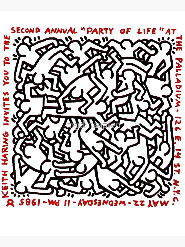haring pop art by mgdlnsapien