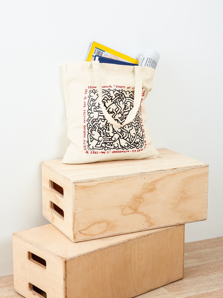 Alternate view of haring pop art Tote Bag