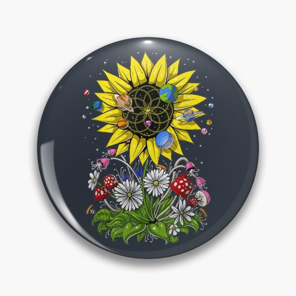 Item preview, Hippie Sunflower Psychedelic Geometry designed and sold by DecarloCharact.