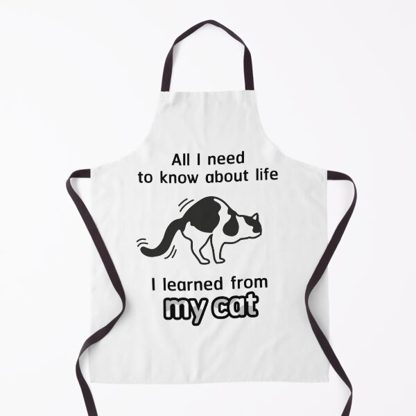 Item preview, All I need to know about life, I learned from my cat. Funny graphic for a cat lover, a cat person, or a cat slave. designed and sold by 9Hobb.