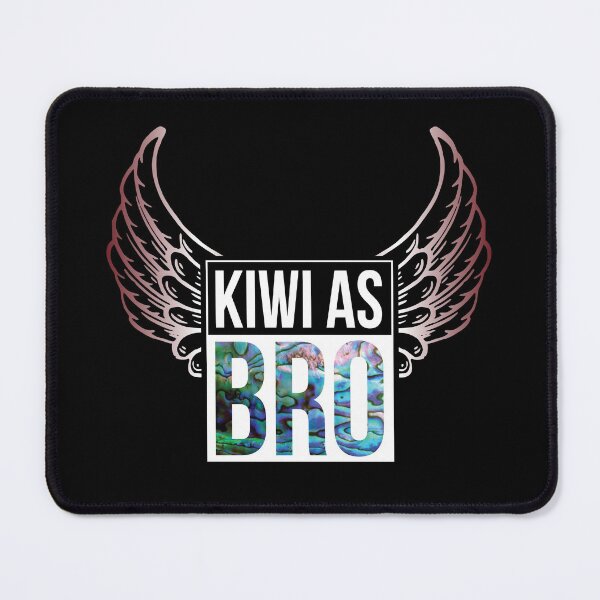 Item preview, NEW ZEALAND: KIWI AS BRO WINGS designed and sold by Madjack Tees Kiwi SuperStore.