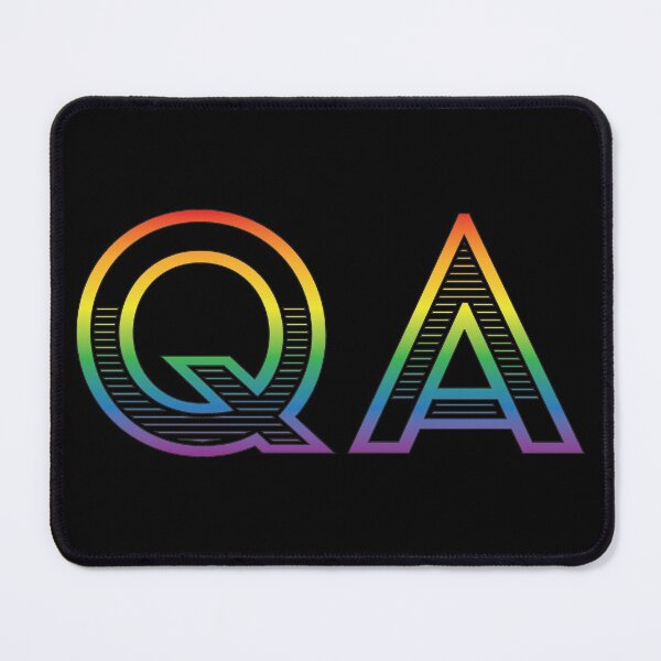Item preview, QA - Quality Assurance (rainbow text) designed and sold by OlivDesignsCo.