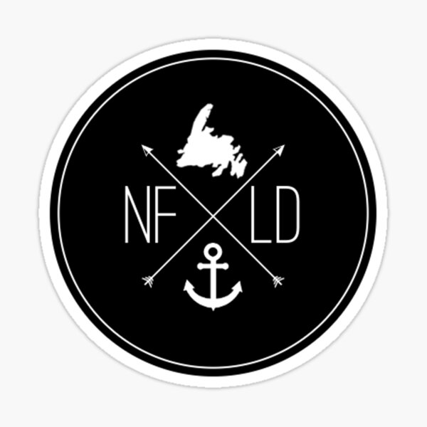 NFLD X Logo Black Sticker