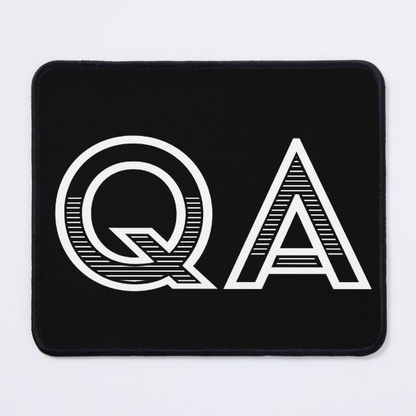 Item preview, QA - Quality Assurance (white text) designed and sold by OlivDesignsCo.