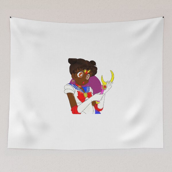 Item preview, Black girl magic sailor moon fan Art  designed and sold by HelloBujo.