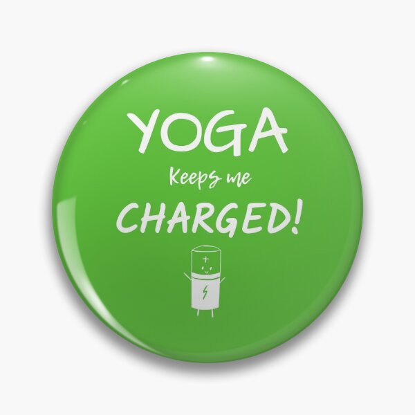 Item preview, Yoga Keeps Me Charged! - Dark Theme designed and sold by UrbanChakra.