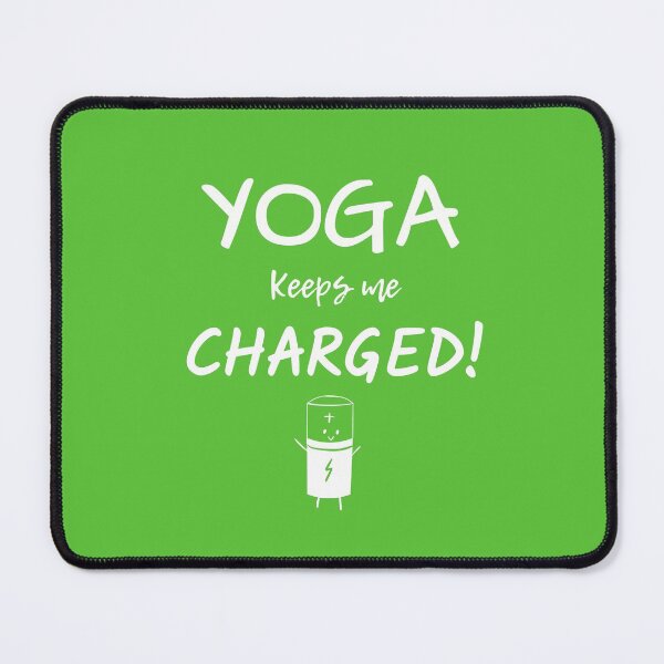 Item preview, Yoga Keeps Me Charged! - Dark Theme designed and sold by UrbanChakra.