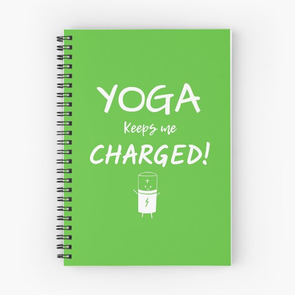 Item preview, Yoga Keeps Me Charged! - Dark Theme designed and sold by UrbanChakra.