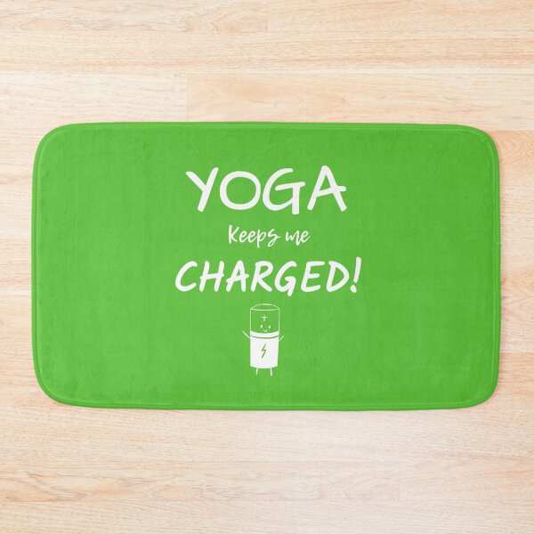 Item preview, Yoga Keeps Me Charged! - Dark Theme designed and sold by UrbanChakra.
