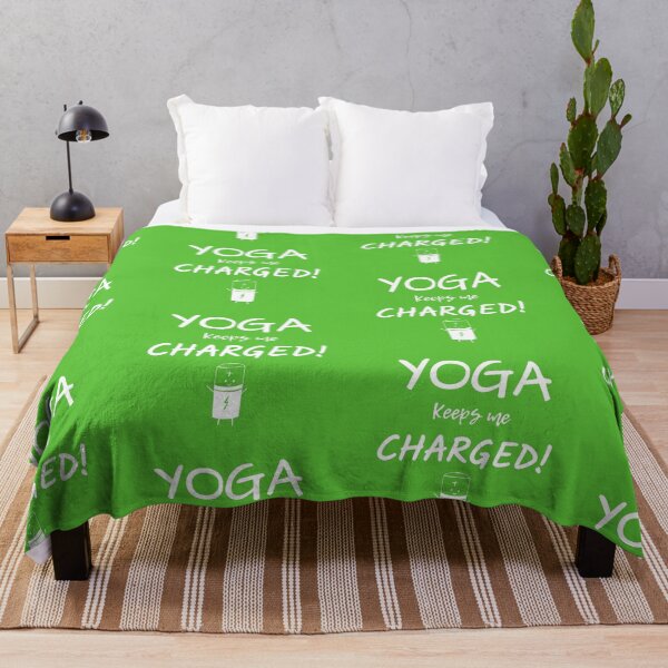 Item preview, Yoga Keeps Me Charged! - Dark Theme designed and sold by UrbanChakra.